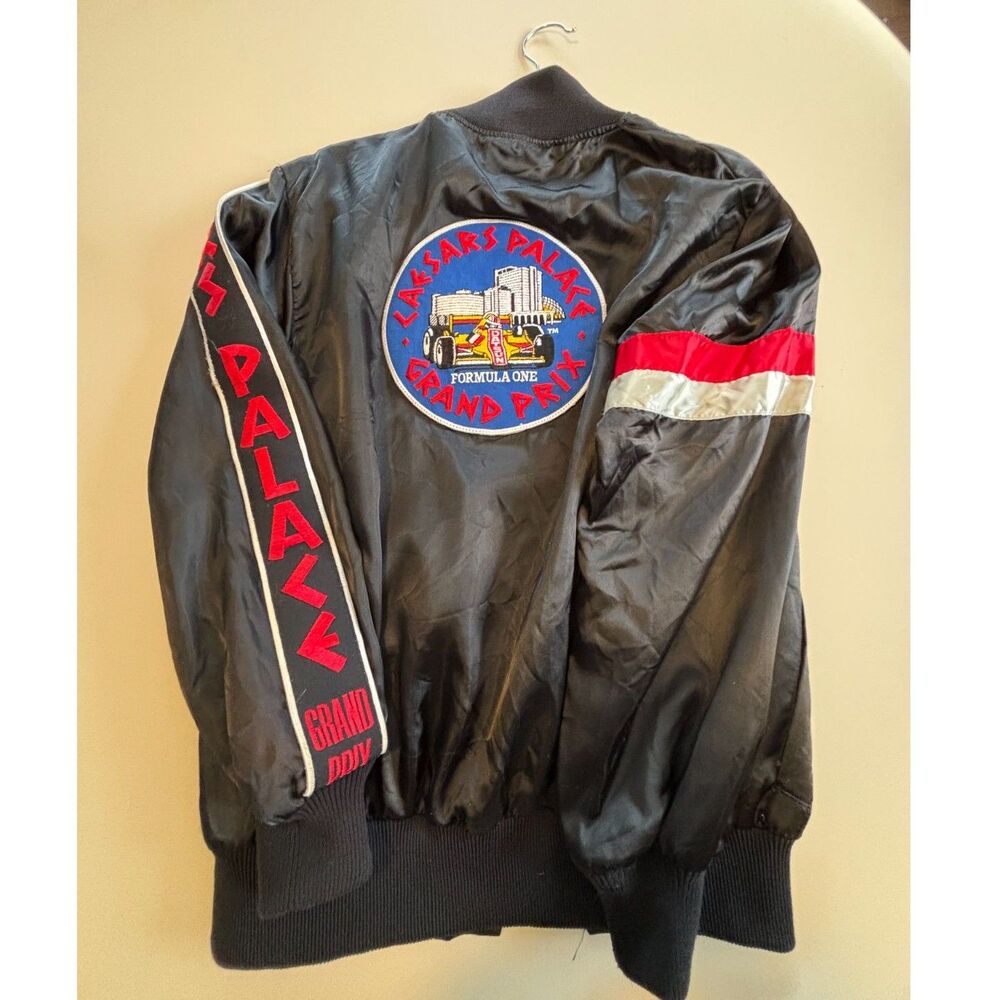 Rare 1982 Formula 1 Las Vegas Grand Prix Caesar Palace Bomber Jacket~ Size S